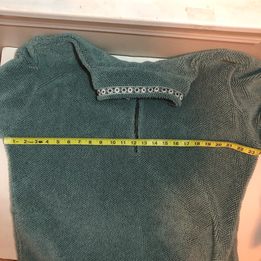 Title Nine Mint Green Nubby Nordic Quarter Zip - Picture 7 of 9